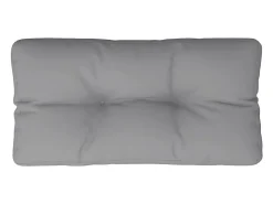 Cojín para sofá de palets tela gris 80x40x12 cm ES368047