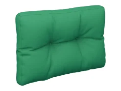 Cojín para sofá de palets tela verde 60x40x12 cm