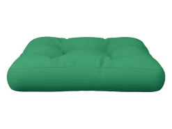 Cojín para sofá de palets tela verde 60x60x12 cm