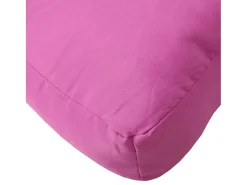 Cojín para sofá de palets tela rosa 60x60x12 cm