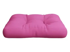 Cojín para sofá de palets tela rosa 60x60x12 cm