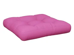 Cojín para sofá de palets tela rosa 60x60x12 cm