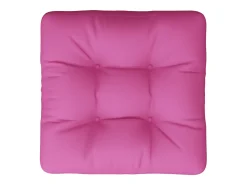 Cojín para sofá de palets tela rosa 60x60x12 cm