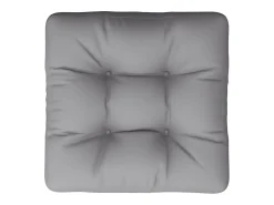 Cojín para sofá de palets tela gris 60x60x12 cm