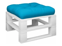 Cojín para sofá de palets tela azul claro 58x58x10 cm