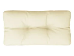 Cojín para sofá de palets tela crema 70x40x12 cm