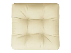 Cojín para sofá de palets tela crema 58x58x10 cm