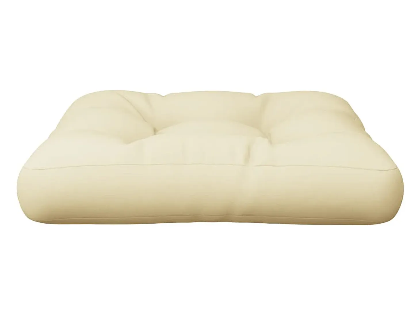 Cojín para sofá de palets tela crema 58x58x10 cm