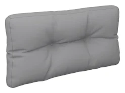 Cojín para sofá de palets tela gris 80x40x12 cm