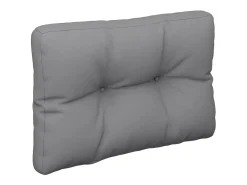 Cojín para sofá de palets tela gris 50x40x12 cm