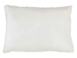 Cojín rectangular con estampado en poliéster blanco 40 x 60 cm