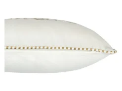 Cojín rectangular de tela blanca 30 x 45 x 3,5 cm