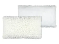 Cojín rectangular imitación piel de oveja