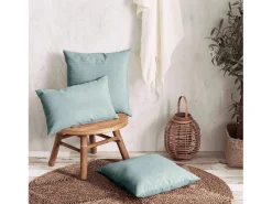 Cojín rectangular 30x50cm pana azul turquesa DUNE - SACASA