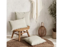 Cojín rectangular 30x50cm terciopelo beige DUNE - SACASA