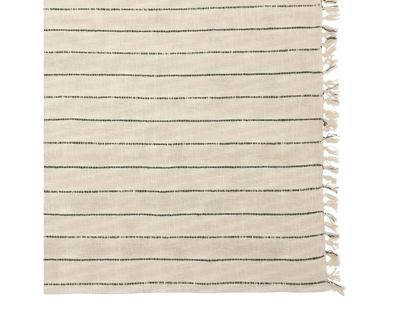Colcha de algodón a rayas 260 x 240 cm
