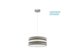 Colgante Bicolor Color Topo/beis Modelo Karla