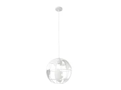 Colgante Blanco Modelo Orbe Con Diseño Bola Del Mundo