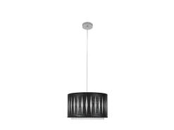 Colgante Cromo/madera Negra Modelo Alexandra