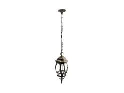 Colgante De Aluminio Modelo Caelum Negro Para Exterior Ip44