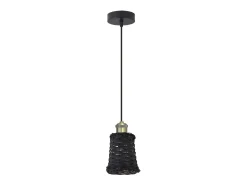 Colgante modelo Alexia acabado negro 24 cm(alto)13 cm(ancho)13 cm(largo)
