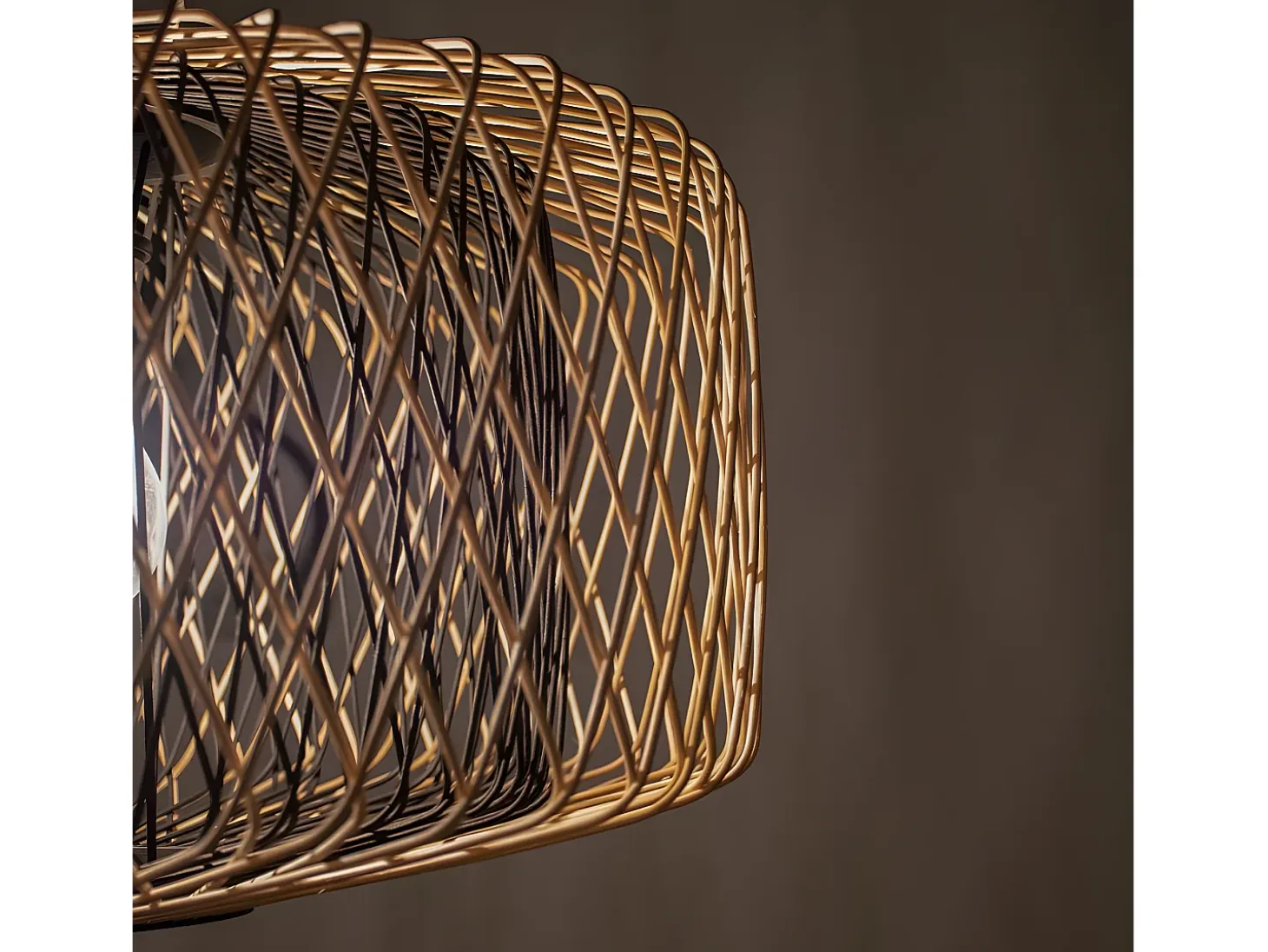 Colgante Modelo Bamboo En Bambú Natural De