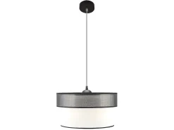 Colgante Modelo Felix Negro/blanco De 1 Luz