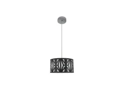 Colgante Modelo Katerina 1luz Xe27 Cromo/madera Negra