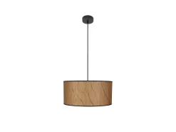 Colgante Modelo Papiro 1luz Pergamino/negro Regulable
