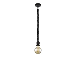 Colgante modelo Rope acabado negro, 100cm(alto) 10cm(ancho) 10cm(fondo.
