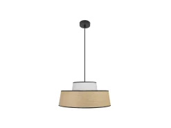 Colgante Regulable Modelo Jia 1luz Natural/blanco