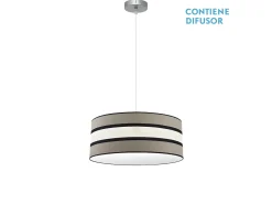 Colgante Regulable Modelo Karla 2xe27 Topo/beis