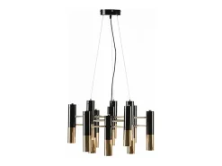Colgante Wina de 13 brazos de metal negro y dorado A 59 x A 39 x P 52 cm