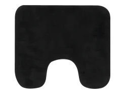 Conjunto de alfombrillas de baño de tela 2 piezas antracita ES765442