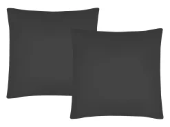 Conjunto de cama de satén 108 hilos/ cm² - Funda 220 x 240 cm + 2 fundas de almohada 63 x 63 cm - Gris - TALORA