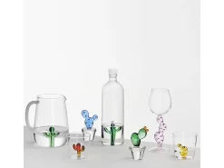 Copa de vidrio borosilicato, Cactus, amarillo 350 ml, Desert Plants