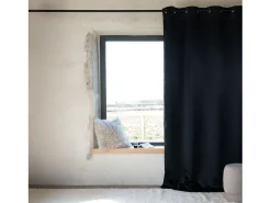 Cortina 100% blackout M1 ignífuga Negro 140 x 180 cm