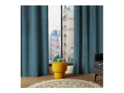 Cortina Atmosphera Lilou Azul Poliéster (140 x 260 cm)
