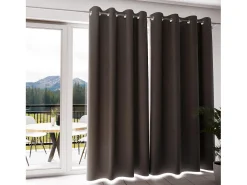 Cortina con ojales 100% blackout 135x250 cm ECLIPSE taupe