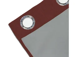 Cortina con ojales aislante y 100% Blackout 135x180 cm ECLIPSE ladrillo, por Soleil d'ocre