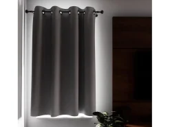 Cortina con ojales aislante y 100% opaca 135x180 cm ECLIPSE blanco, por Soleil d'ocre