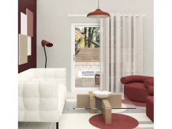 Cortina con ojales especial para ventanal 280x250 cm CHARLIE, por Soleil d'Ocre
