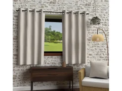 Cortina con ojales lavados de microfibra 135x180 cm BOHEME lino