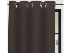 Cortina con ojales puro algodón 135x250 cm PANAMA taupe