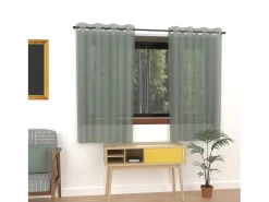 Cortina con ojales 135x180 cm ALIX verde, por Soleil d'ocre