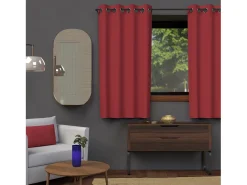 Cortina con ojales 135x180 cm BLACKOUT rojo