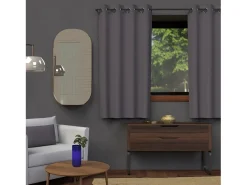 Cortina con ojales 135x180 cm BLACKOUT antracita