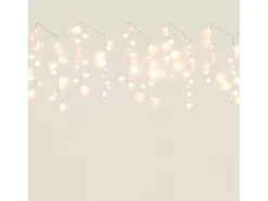 Cortina de Guirnaldas LED 3m Short Transparente 3000K Blanco Cálido