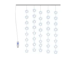 Cortina de luces estrellas 200 LEDs azul 8 funciones