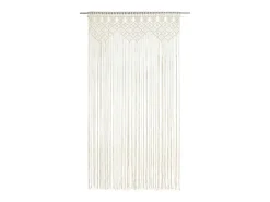 Cortina de macramé algodón 140x240 cm ES159642